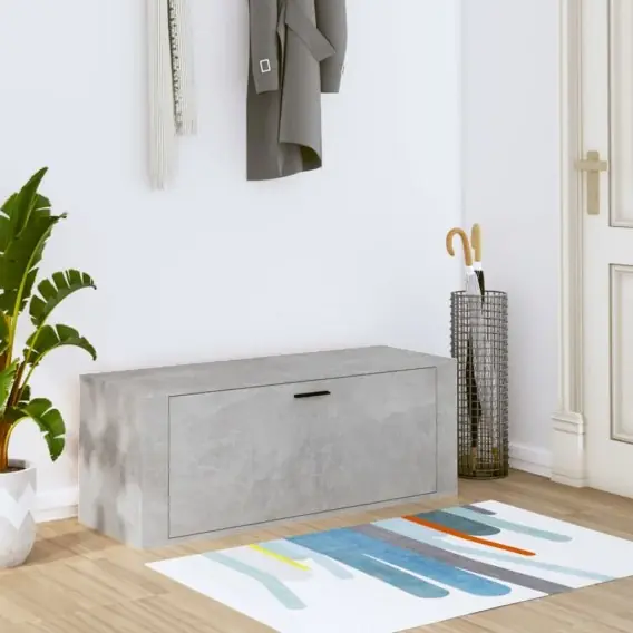 Ścienna szafka na buty, szarość betonu, 100x35x38 cm Lumarko! - Hurtownia wielobranżowa Lumarko Ograniczona ilość